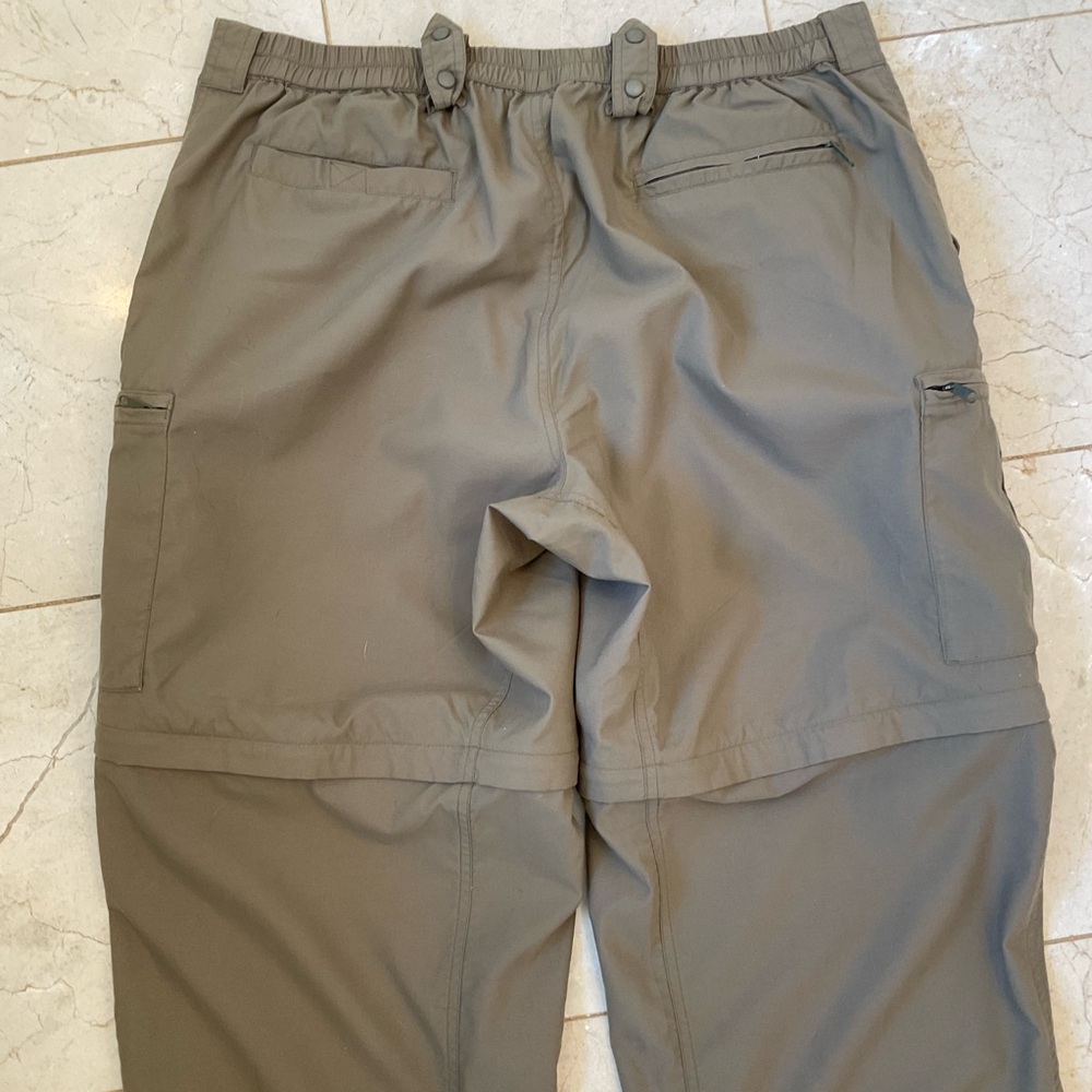Exofficio Convertible Cargo Pants Men XL Tan Outdoors Hiking Fishing 32" Inseam - Picture 9 of 13
